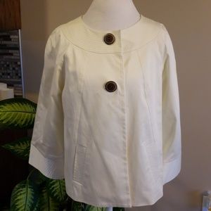 Josephine Chaus cream colored jacket size 12